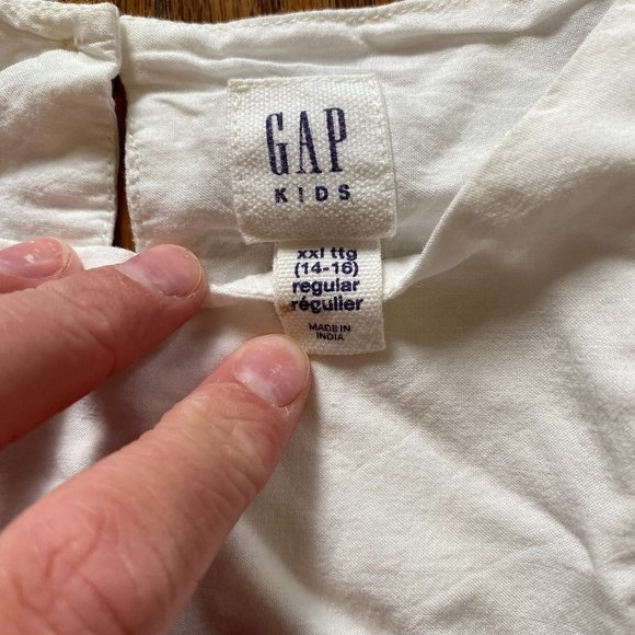 Girls cotton sleeveless blouse - Picture 3 of 3